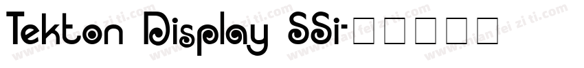 Tekton Display SSi字体转换
